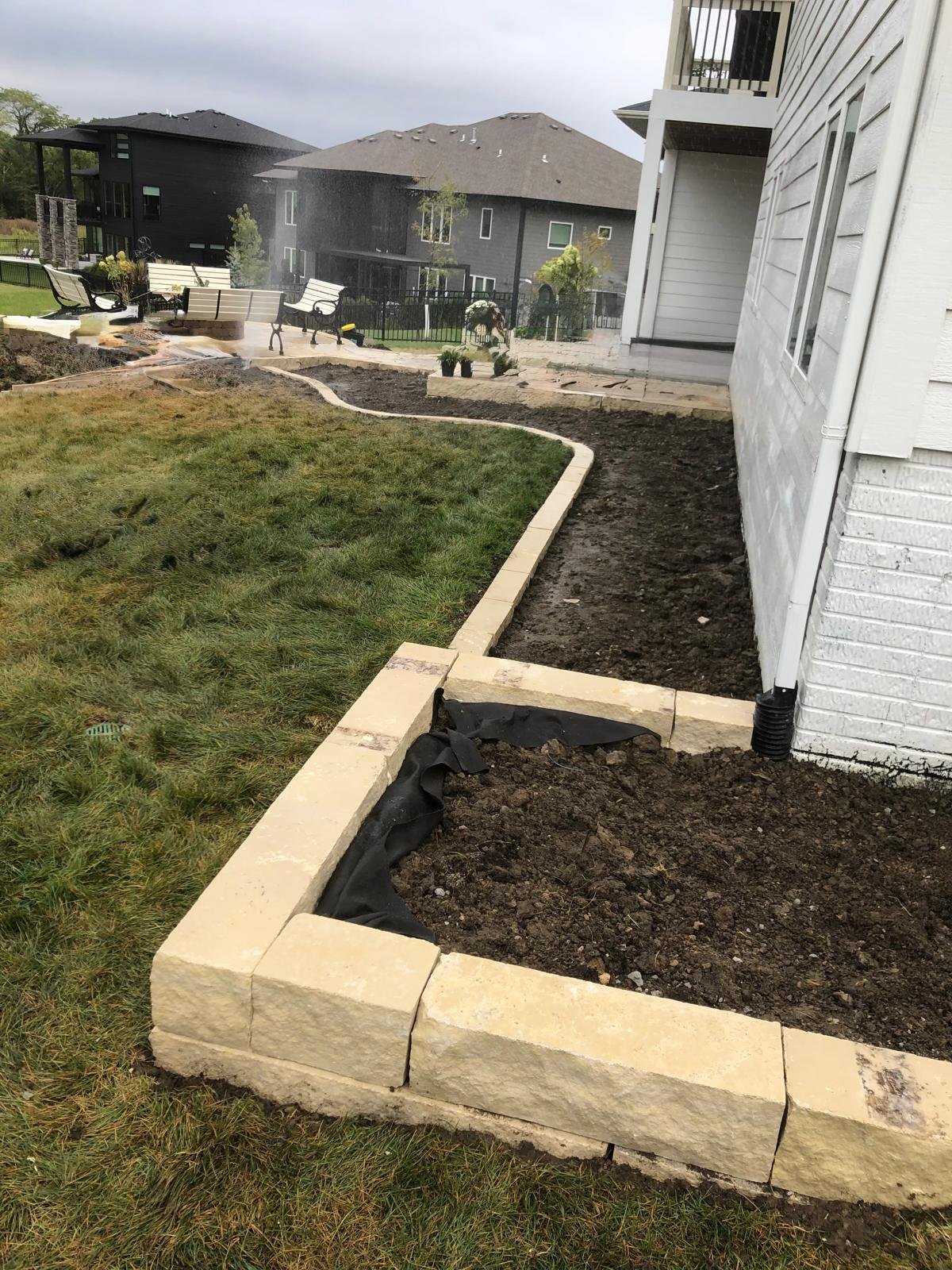 natural stone edged